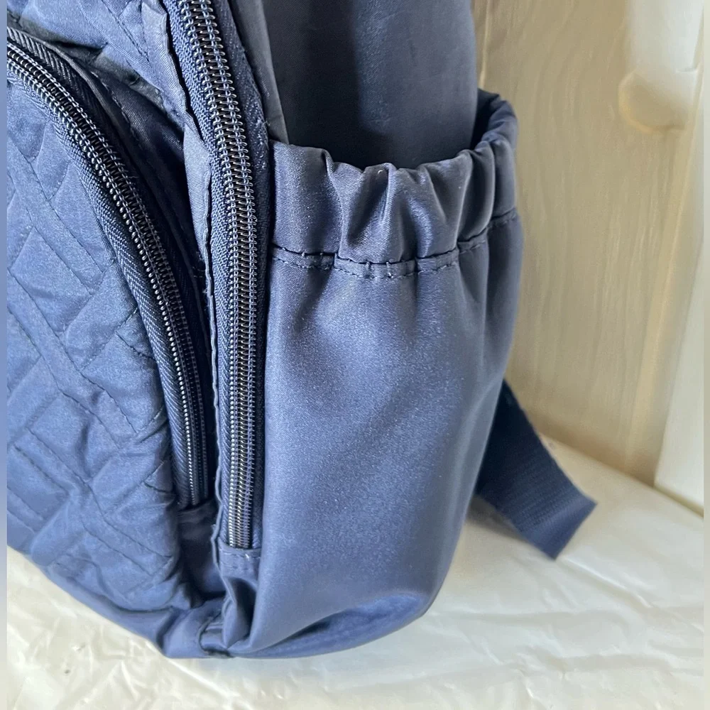 Elegant Navy Quilted Baby Bag